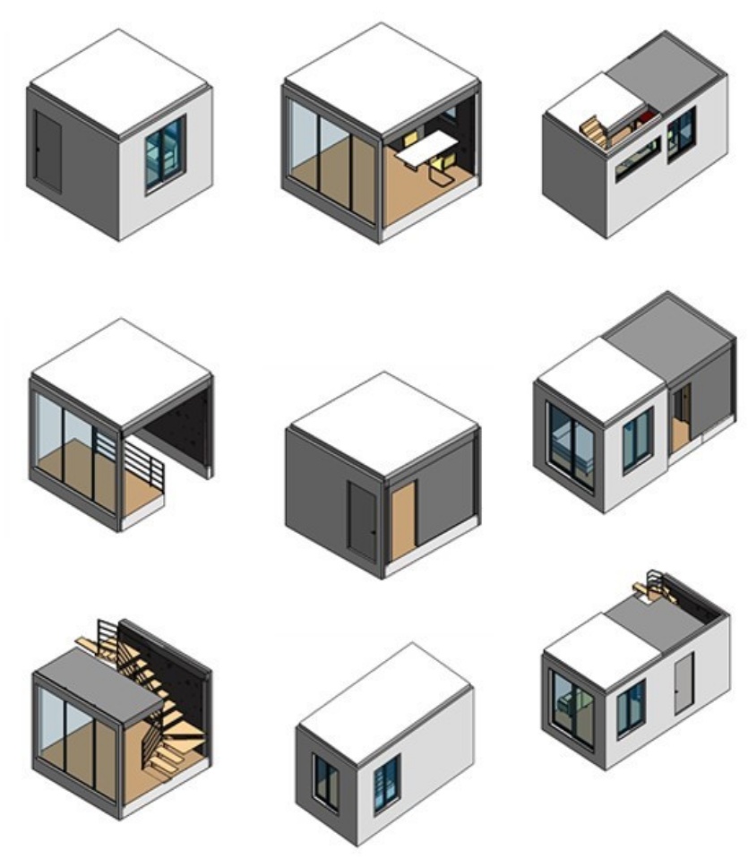 DL이앤씨가 지능형 설계 자동화 기술을 활용해 생성한 소형 주택 설계안. 사진=DL이앤씨