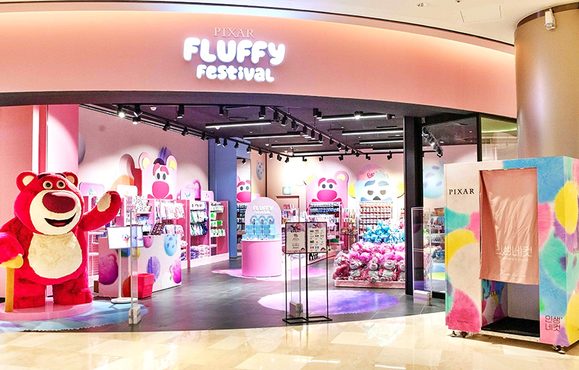 롯데백화점 잠실월드몰 ‘디즈니 플러피 페스티벌’ 팝업스토어. 사진=롯데백화점