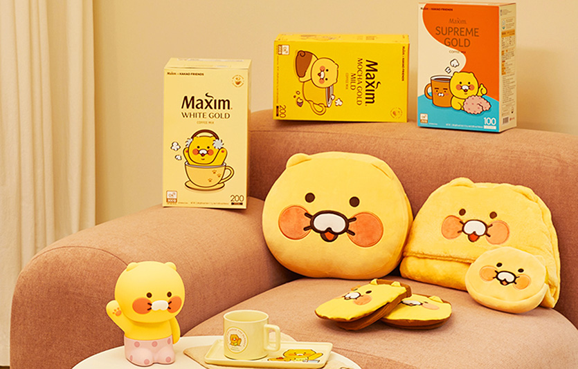 동서식품이 카카오프렌즈의 대표 인기 캐릭터 ‘춘식이’와 한정판을 출시했다.  사진=동서식품