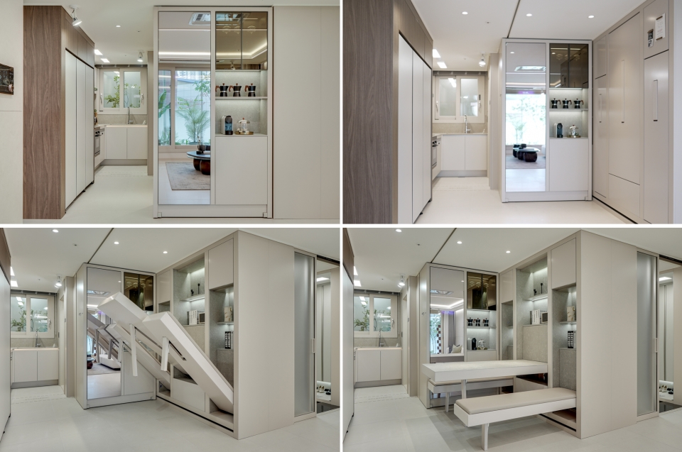 현대건설, H 트랜스포밍 월&퍼니처Ⅱ 공개. 사진=현대건설