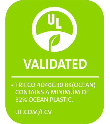 유엘솔루션즈의 ‘ECV 오션 플라스틱’ 인증 마크. 사진=유엘솔루션즈