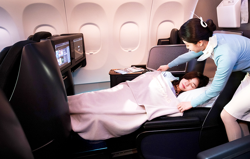 대한항공 A321neo 항공기 프레스티지 클래스 좌석. 사진=대한항공