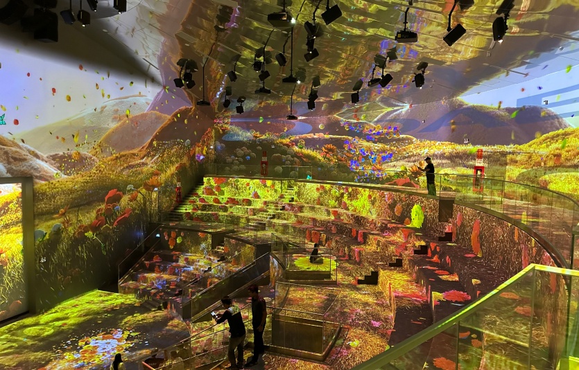 대우건설이 조성한 아이스정글 내 미디어쇼. 사진=대우건설