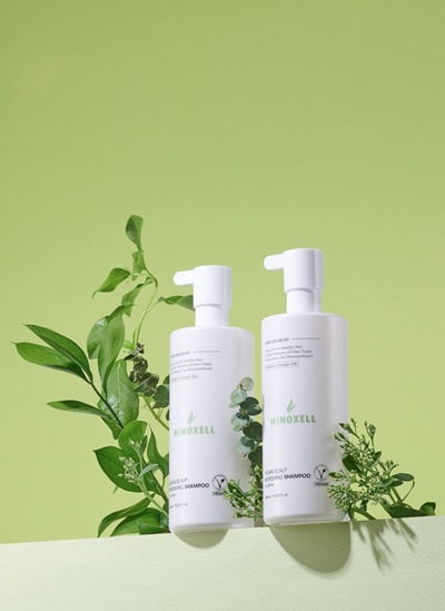 마이녹셀 비건 스칼프 리프레싱 샴푸. 사진=현대약품