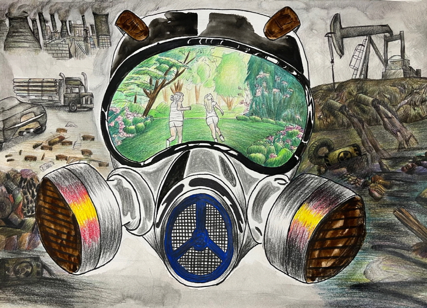 제4회 가산 환경사랑 어린이 미술대회 대상 수상작. 사진=광동제약