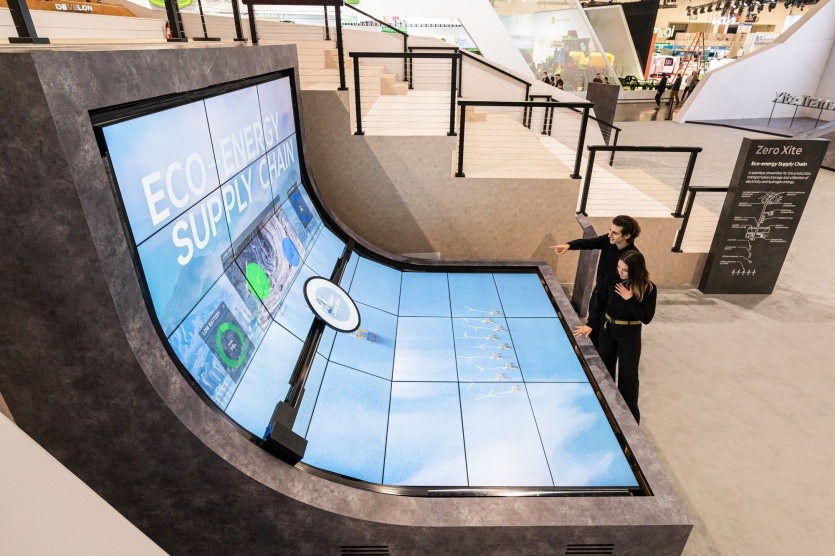 CES2024 HD현대 전시부스 제로 사이트(Zero Xite)존. 사진=HD현대