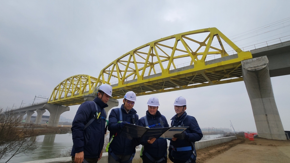 DL이앤씨 서해선 홍성~송산전철 공사 현장. 사진=DL이앤씨