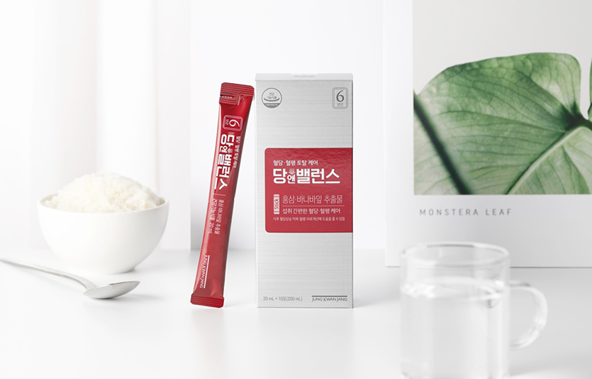 KGC인삼공사가 식후 혈당상승 억제에 도움을 줄 수 있는 ‘정관장 당앤밸런스’를 리뉴얼 출시했다. 사진=KGC인삼공사