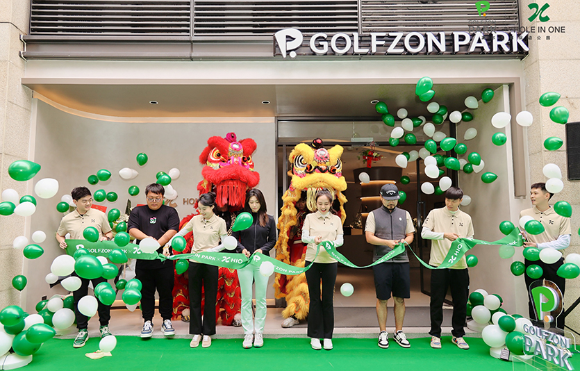 골프존파크 중국 상해중준광장점 오픈식 현장. 사진=골프존파크