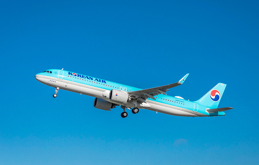 대한항공 에어버스 A321네로 항공기. 사진=대한항공