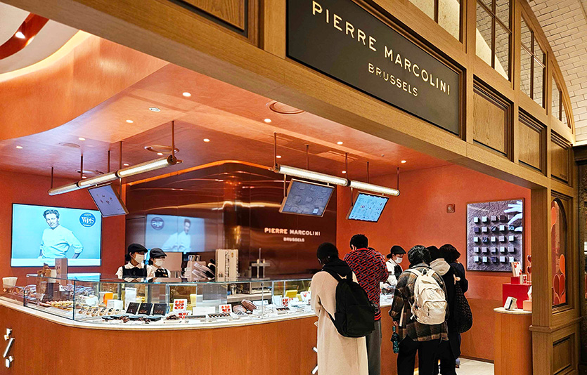 벨기에의 명품 초콜릿 ‘피에르 마르콜리니’ 매장. 사진=신세계백화점