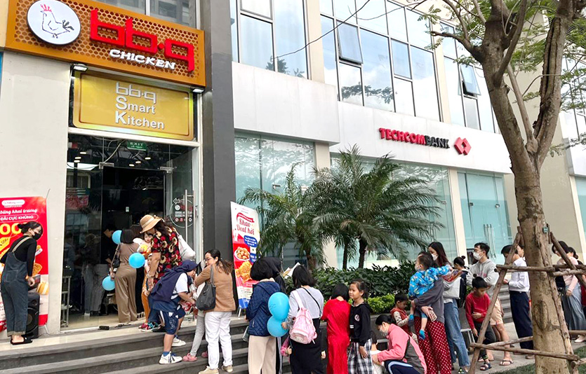 BBQ가 베트남 하노이에 배달·포장 전전문 BSK 타입으로 오픈한 ‘BBQ치킨 매장. 사진=제너시스BBQ그룹