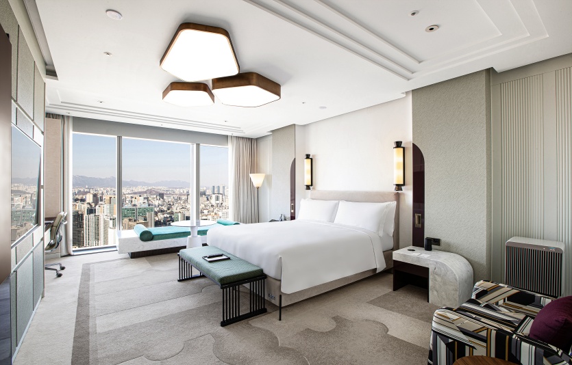 신세계까사 '조선 팰리스 X 카르페디엠베드' 패키지 객실. 사진=신세계까사