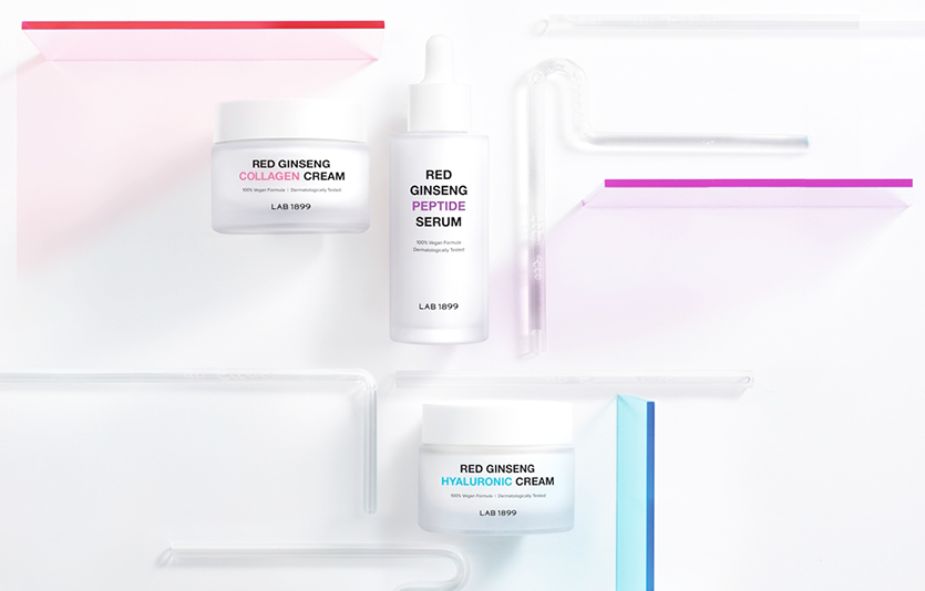 KGC인삼공사가 고기능 비건(완전 채식) 뷰티 브랜드 ‘랩 1899’의 신제품을 세계 비건 1위 소비시장인 미국에서 선보인다. 사진=KGC인삼공사