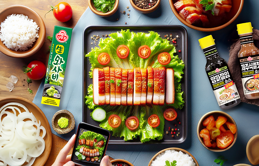 ㈜오뚜기는 삼겹살데이를 맞아 공식몰 등 온라인 채널을 통해 ‘특별 기획세트’ 온라인 기획전을 진행한다. 사진=오뚜기