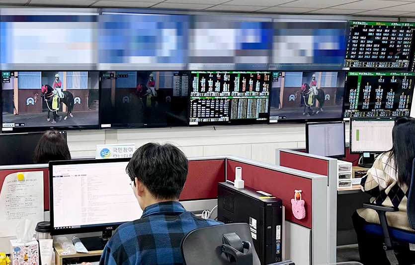 불법경마 모니터링 현장. 사진=한국마사회