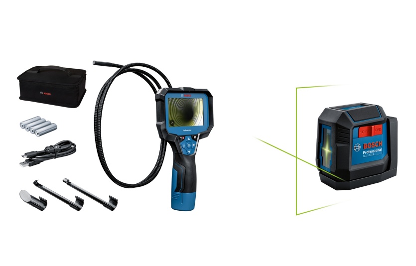 GIC 4-23 C Professional(왼), GLL 12-22 G Professional(오). 사진=보쉬 전동공구