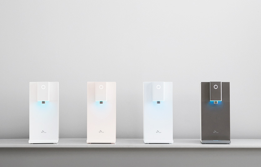 SK매직이 기능은 강화하고 크기는 혁신적으로 줄인 ‘초소형 직수 정수기’를 선보였다. 사진=SK매직