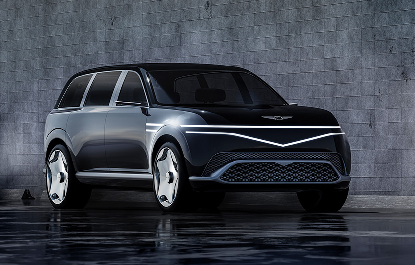 제네시스 초대형 전동화 SUV ‘네오룬’ 콘셉트 외관. 사진=제네시스