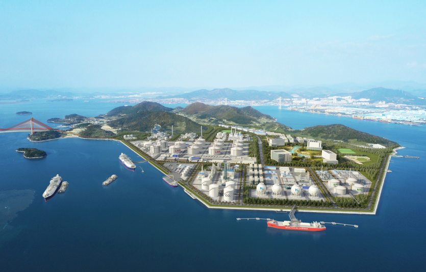 여수 묘도(猫島) 에코 에너지 허브 조성계획(안) 조감도. 사진=한양