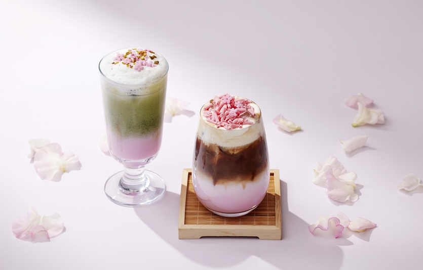 웨스틴 조선 부산, 파노라마 라운지 벚꽃 음료. 사진=