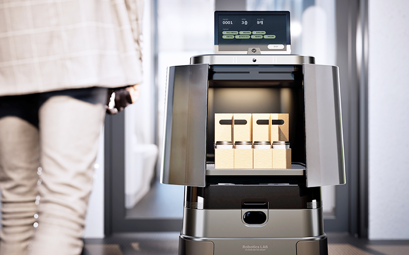 현대차·기아는 3일 배송 로봇 ‘달이 딜리버리’ 로봇의 새로운 디자인 이미지와 숏폼 영상을 공개했다. 사진=현대자동차그룹