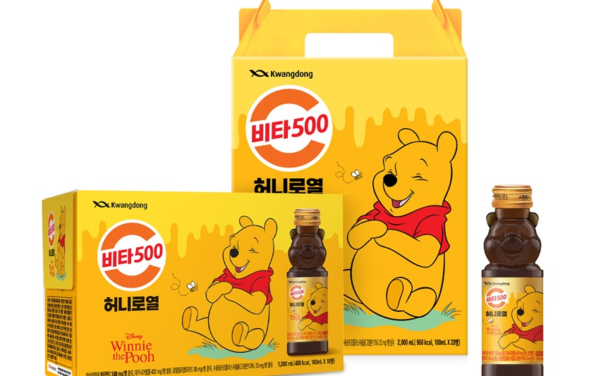‘비타500 허니로열 곰돌이 푸 에디션’ 제품 이미지. 사진=광동제약