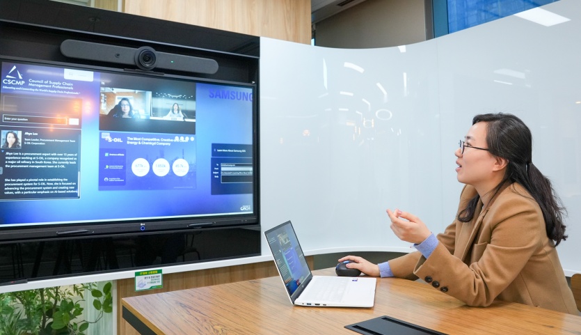 S-OIL, AI 구매시스템 글로벌 전문가들에게 혁신 사례 발표. 사진=S-OIL