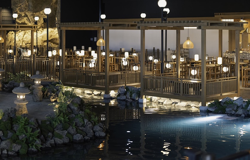 인스파이어 오아시스 고메 빌리지 내 우물집 전경. 사진=