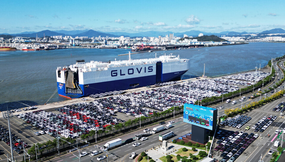 현대자동차그룹 울산공장 수출선적부두. 사진=현대자동차그룹