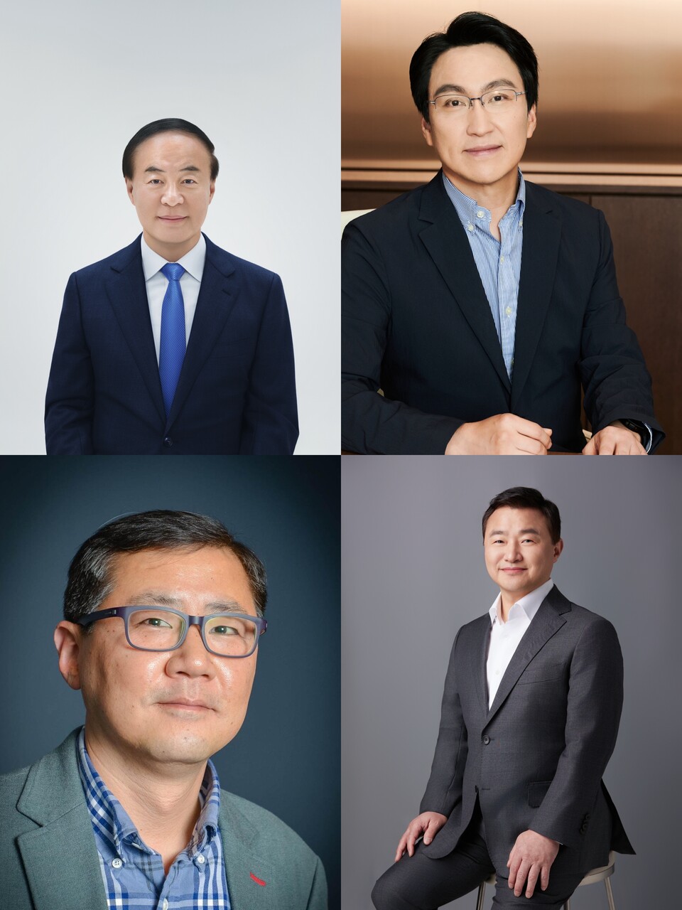 (사진 왼쪽 위부터 시계방향으로) 전영현 삼성전자 부회장, 윤장현 사장, 노태문 사장, 박홍근 사장. 사진=삼성전자