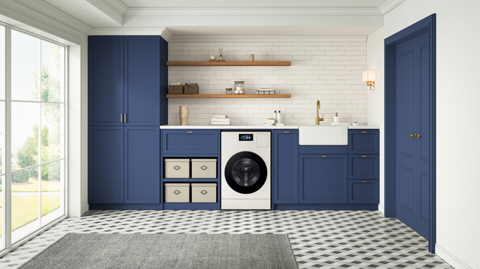 삼성전자가 올해 4월 미국 시장에 선보인 일체형 세탁건조기 ‘비스포크 AI 콤보’가 주요 평가 매체들로부터 호평을 받았다. 사진=삼성전자