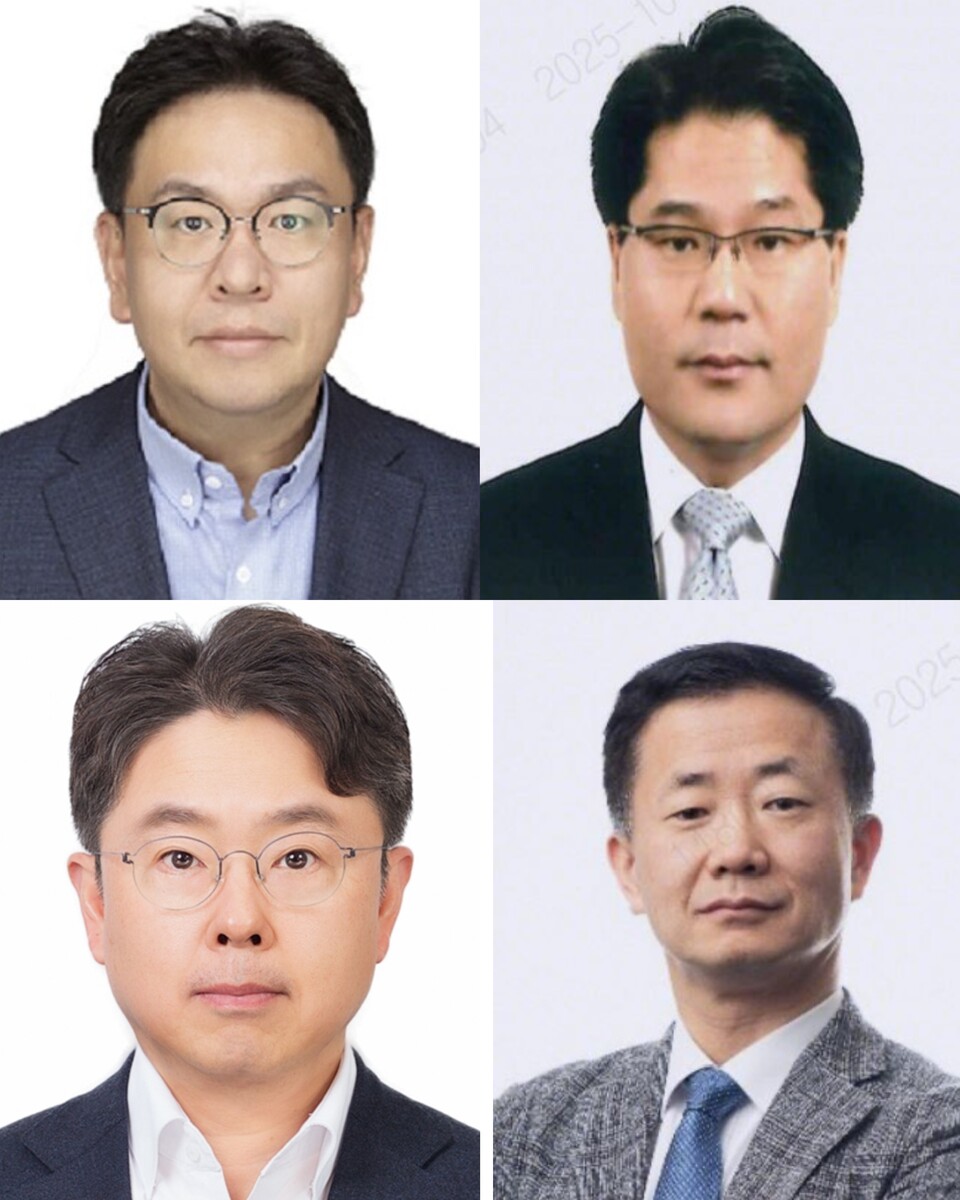 (사진 왼쪽 위부터 시계방향으로) 권종우 삼성화재 부사장, 김선문 부사장, 원동주 부사장, 한호규 부사장. 사진=삼성화재